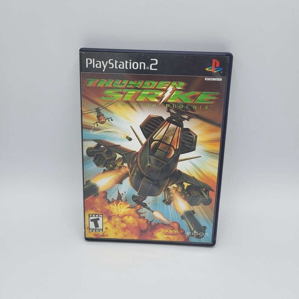 Thunder Strike: Operation Phoenix (Sony PS2,‎ 2001) - Complete CIB Black Label